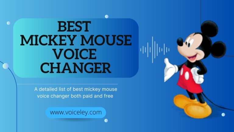 10+ Best Mickey Mouse Voice Generator Tools Online Free and Paid 2023